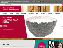 Tablet Screenshot of museocarlobilotti.it